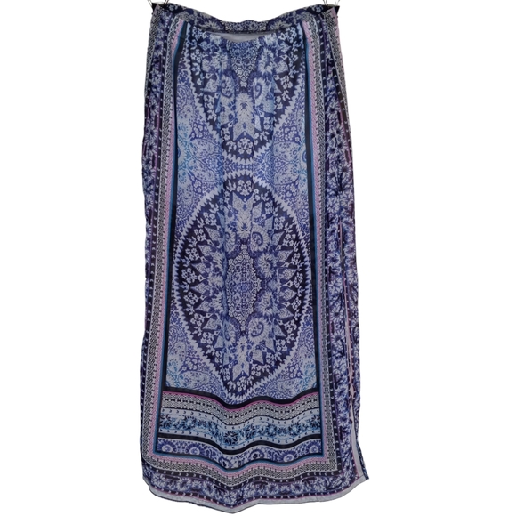 Mini skirt with sheer maxi overlay - Picture 7 of 9